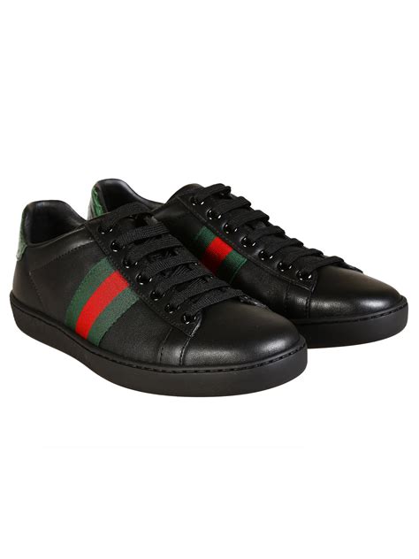 gucci shoes noir|gucci men sneaker shoes sale.